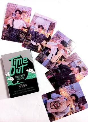 Stray kids time out двусторонние карточки открытка ломо карты стрей кидс кей поп k-pop...