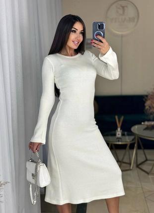 Ангоровое платье свободного кроя с длинными рукавами турецкое 🇹🇷двухстрочка ангора