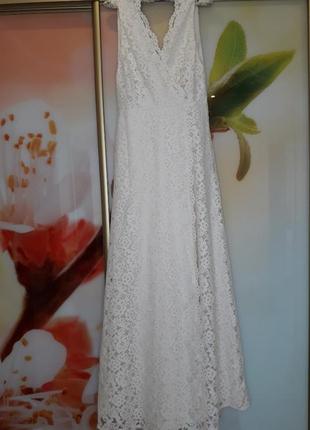 Нарядное белое платье h&m6 фото