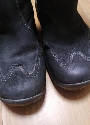 Черные высокие сапоги водонепроницаемые теплые теплые ботинки2 фото