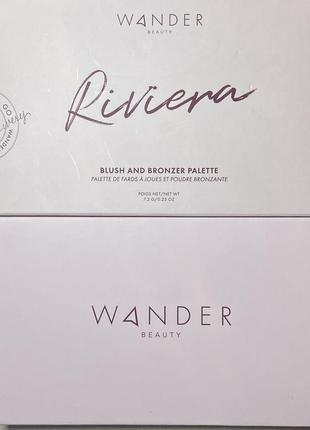 Палетка бронзеров и румятья wander beauty riviera palette2 фото