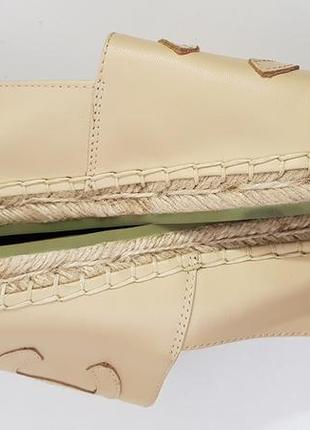 Роскошные кожаные эспадрильи в стиле chanel6 фото