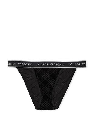 Велюровые трусики танга victoria ́s secret