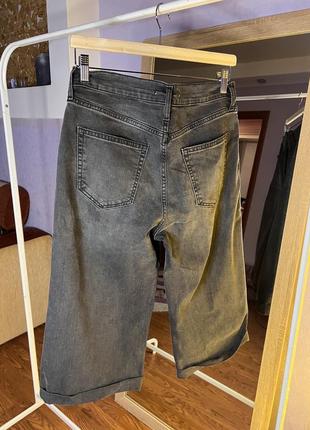 Бриджи gap джинс черные высокая посадка размер м-l2 фото