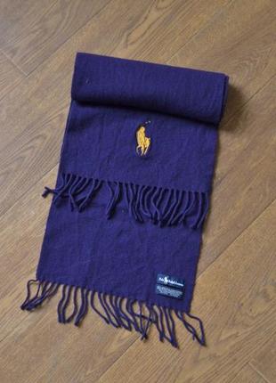 Шерстяной шарф polo ralph lauren