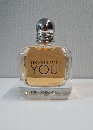 Emporio armani because it's you edp 100ml тестер1 фото