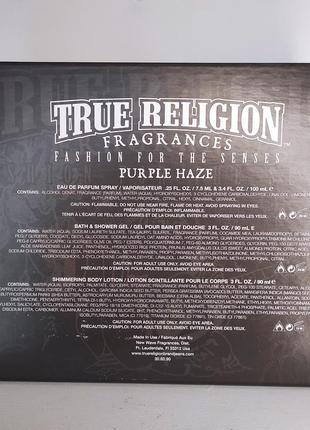 True religion / набор (edp 100ml+edp 7.5ml+b/lot 90ml+sh/gel 90ml) для женщин2 фото