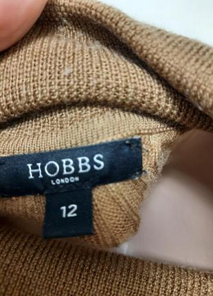 Качественный брендовый гольф водолазка шерсть мериноса в рубчик hobbs8 фото