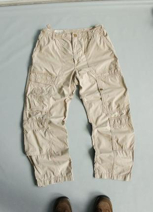 Polo jeans ralph lauren vintage cargo baggy y2k штани вінтажні чоловічі бежеві карго multipocket nike ральф лорен поло 36 xl oversize carhartt dickies2 фото