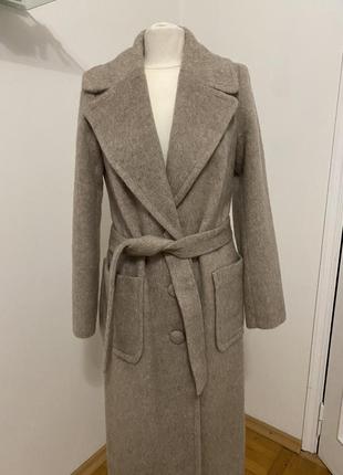 Новое пальто albanto цвета беж