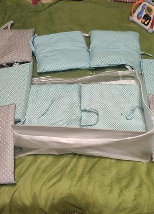 Бортики/подушки к детской кроватке