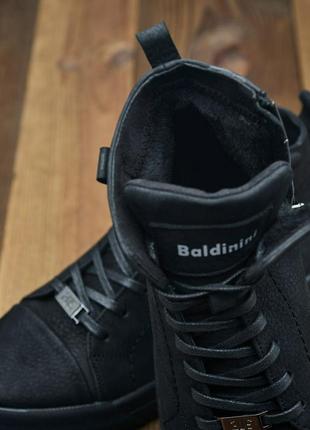 Мужские зимние ботинки высокие кеды на шнуровке в-71 bal