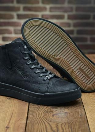 Мужские зимние ботинки высокие кеды на шнуровке в-71 bal