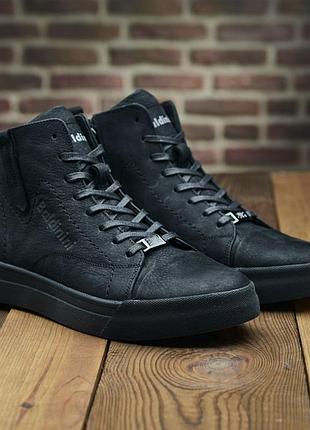 Мужские зимние ботинки высокие кеды на шнуровке в-71 bal