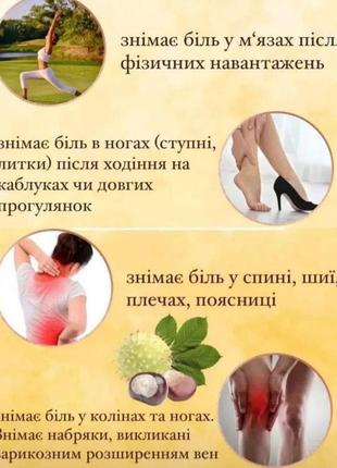 Масажний гель з екстрактом кінського каштана