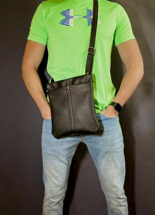 Сумка мужская через плечо кожа планшетка