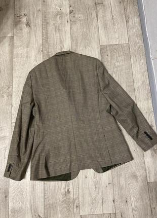 Новый мужской классический пиджак жакет в клетку river island размер 42r 48-507 фото