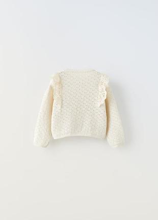В'язаний светр для дівчинки3 фото