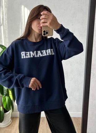 Свитшот на флисе от primark💙размер м. новенький)