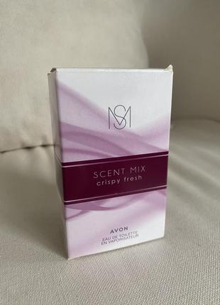 (оригинал) парфумована вода scent  mix crispy fresh avon