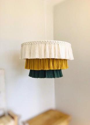 Абажур макраме (люстра, бра, светильник, ручная работа)