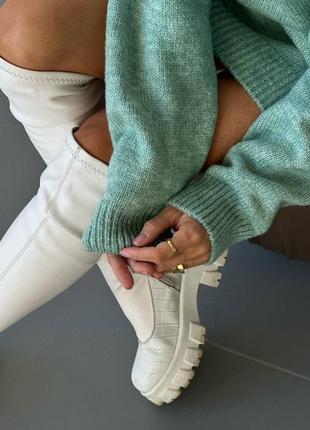 В'язаний светр туніка з вовни оверсайз