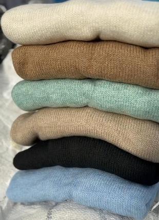 В'язаний светр туніка з вовни оверсайз