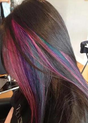 Накладные цветные пряди волос (трессы)