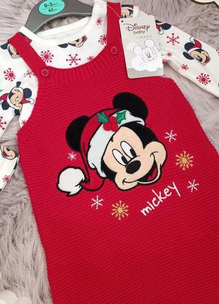 Мимишный 😍 новогодний набор брендов disney baby at primаrk серии mickey mouse3 фото