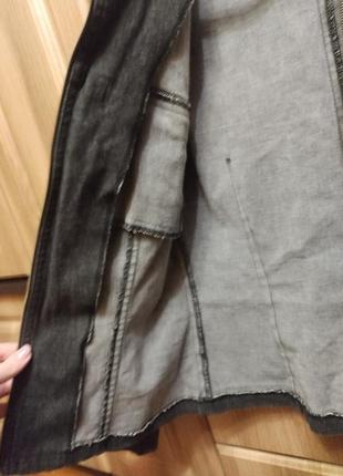 Жакет піджак джинсова куртка джинсовка сіра5 фото