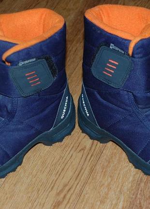 Зимние ботинки на мембране 30 р quechuа waterproof3 фото