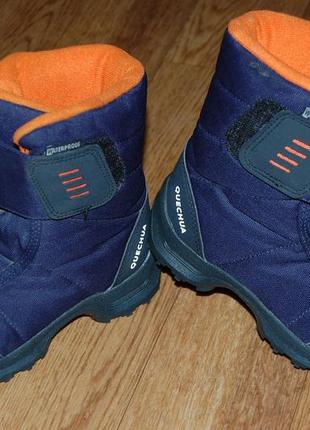Зимние ботинки на мембране 30 р quechuа waterproof7 фото