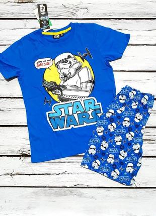 Комплект футболка шорты пижама детская шортами звездные войны на мальчика дарт вейдер1 фото