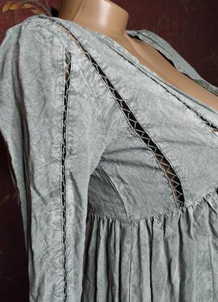 Коротка розкльошена сукня з довгими рукавами від prettylittlething7 фото