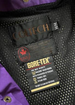 Чоловіча вінтажна мембранна трекінгова непромокальна куртка вітровка coltech gore tex6 фото