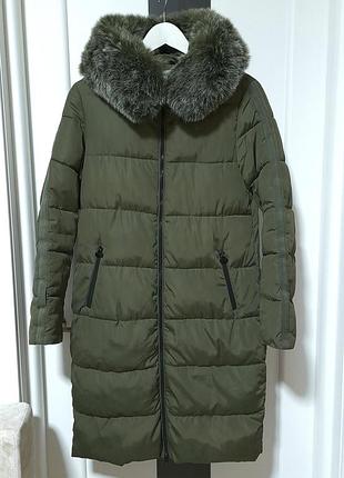Женская длинная зимняя теплая куртка fly р.s