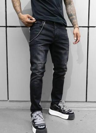 Мужские джинсы / качественные джинсы в черном цвете на каждый день2 фото
