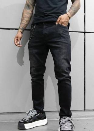Мужские джинсы / качественные джинсы в черном цвете на каждый день3 фото