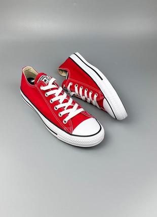 Converse chuck taylor low red1 фото