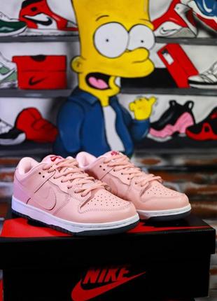 Женские демисезон nike sb dunk pink white2 фото