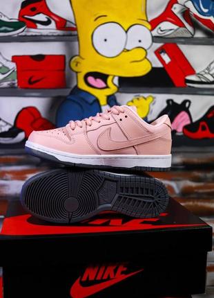 Женские демисезон nike sb dunk pink white4 фото