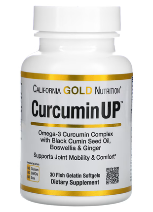 California gold nutrition, curcuminup, комплекс куркуміну та омега-3, підтримка рухливості й комфорт