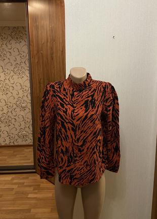 ‼️нюанс стильная блуза принт зебра mint velvet размер 44