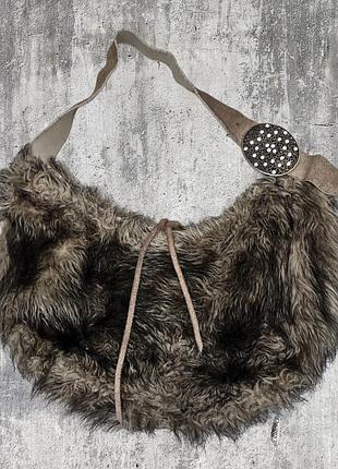 Сумка, волохата, хутряна, хутро, мех  , y2k