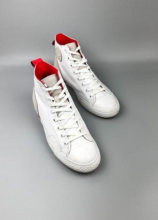 Оригінальні converse chuck taylor hi white red vintage1 фото