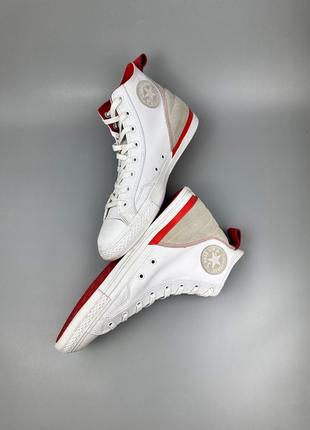 Оригінальні converse chuck taylor hi white red vintage3 фото