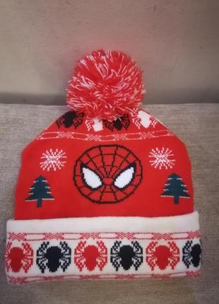 Шапка шапочка спайдермен человек паук людина павук spiderman marvel1 фото