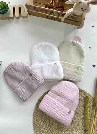 Шапка зимняя девчачья 2-7 лет