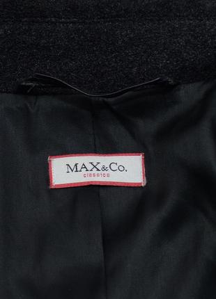 Max &amp; co. classics max mara luxury пальто ангора шерсть шелк оригинал черное8 фото