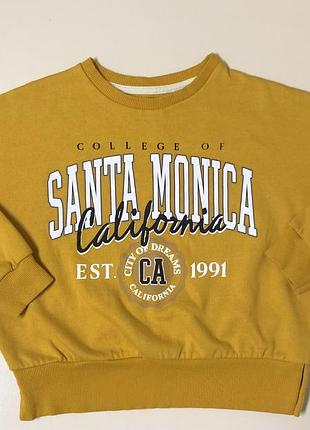 Свитшот кофта широкая теплая спортивная с начесом